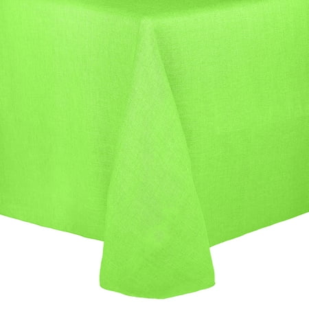 

Ultimate Textile (3 Pack) Faux Burlap - Havana 108 x 132-Inch Rectangular Tablecloth - Basket Weave Lime Green