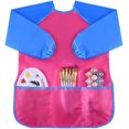 thumbnail image 2 of Delantal para niños de 4 piezas, delantal para pintar para niños con manga larga, edad de 2 a 6 años (pinturas y pinceles no incluidos). Afortunado Sencillez, 2 of 5