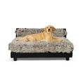 thumbnail image 3 of Club Nine Pets Roma Orthopedic Dog Bed, Elevated, Large, Brown., 3 of 9