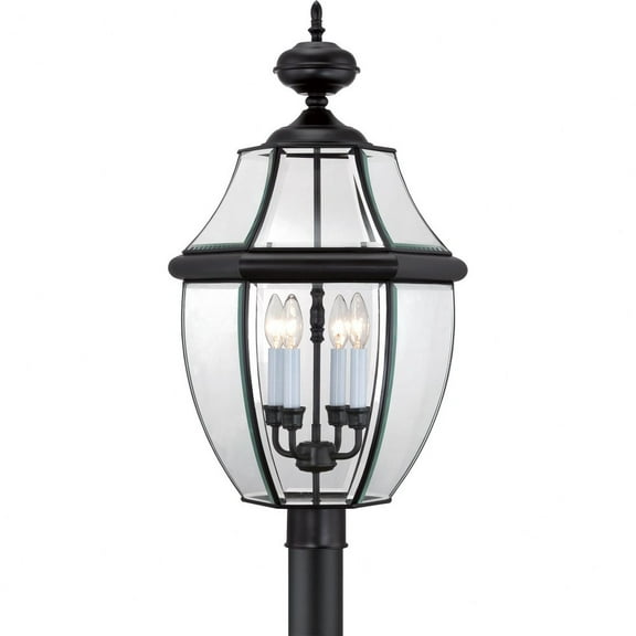 Quoizel Lighting - Four Light Outdoor Post Mount - Outdoor Lantern - Newbury - 4