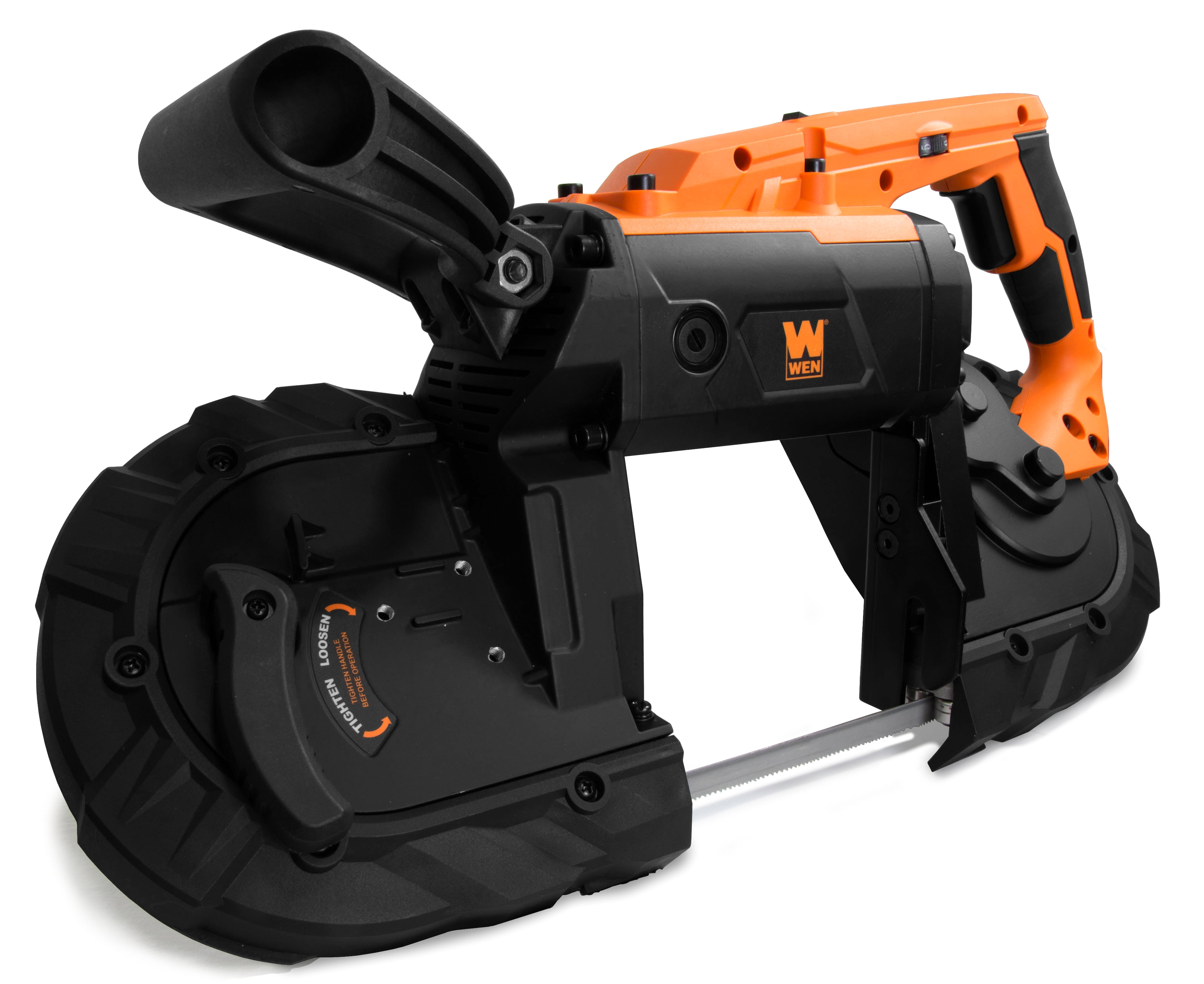 WEN 10-Amp 5-Inch Variable Speed Portable Band Saw for Metal and Wood, 94396