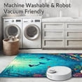 thumbnail image 5 of ODIKA 5'x7' Machine Washable Non-Slip Area Rug, Mermaid Lagoon Ocean Dreams High Traffic Rug, Blue, 67417, 5 of 7