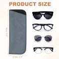 thumbnail image 2 of 4Pcs Fundas de Gafas Suaves, Estuche de Gafas de Cuero Portátil para Gafas de Sol para Mujeres y Hombres (Azul), 2 of 7