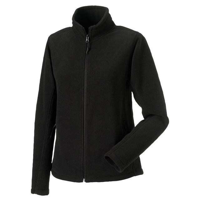 Jerzees Colours - Chaqueta polar de exterior para mujer (Negro)