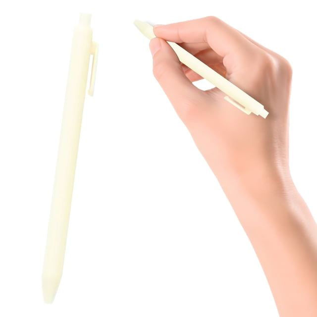 Retractable Gel Pens 1.0Mm Medium Point 5Ml Black Ink Smooth Quick Drying For Home School Office Note Taking Journaling