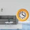 thumbnail image 2 of Escultura de rana camarero contemporánea, reloj de pared analógico, figura decorativa de animal, adorno silencioso de madera para cocina, comedor y do, 2 of 8