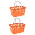 thumbnail image 1 of 2 Pcs Paniers d'Épicerie Portables Panier d'Achats avec Poignée Paniers de Rangement pour Jouets, 1 of 8