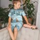 thumbnail image 4 of Balery Gnome And Red Fox Fishing Conjunto de Pijama Infantil de Manga Corta con Estampado – Ropa de Dormir de Algodón Suave-Large, 4 of 6