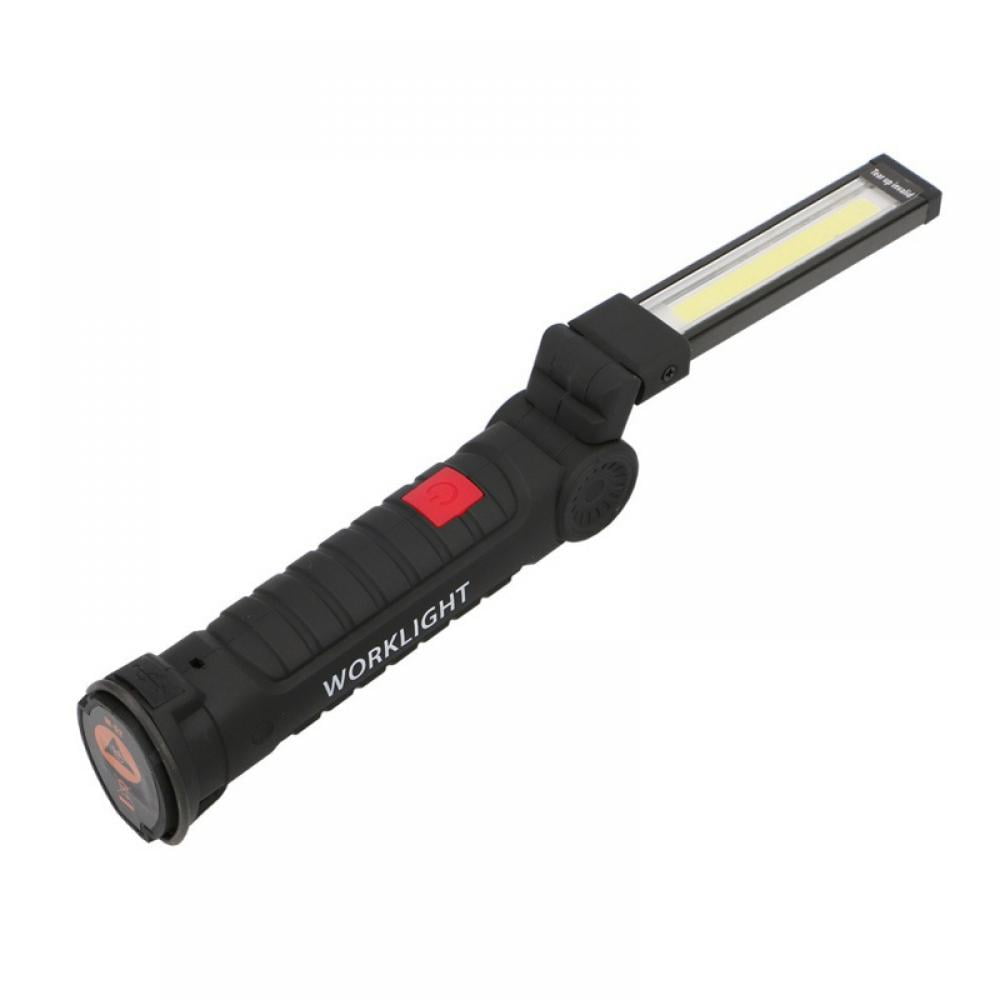 Rechargeable COB+LED Hand Torch Lamp Magnetic Inspection Work Light Flexible 
