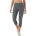 thumbnail image 5 of Lumtrix High Waisted Capri Leggings for Women Tummy Control Soft Yoga Pants Gym Workout Running Leggings with Pockets Gray XS, 5 of 6