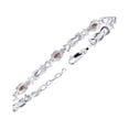 thumbnail image 5 of RYLOS Bracelets for Women 925 Sterling Silver Love Knot Tennis Bracelet Gemstone & Diamonds Adjustable to Fit 7"-8" Wrist, 5 - 6X4MM Garnet Jewelry for Women Friendship Bracelets, 5 of 8