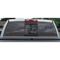 Mexican - USA American Mexico Flag Vinyl Decal Rear Sliding Window Flag Sticker Fits Any Truck or Vehicle