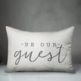 thumbnail image 2 of Creative Products Be Our Guest Script White and Grey 14x20 Indoor / Outdoor Pillow, 2 of 2
