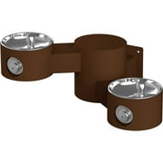 Elkay Lk4406 Wall Mounted Outdoor Bi-Level Drinking Fountain - Brown