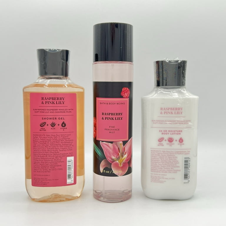 Bath and Body Works Raspberry and Pink Lily Shower Gel, Fine