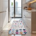 thumbnail image 4 of Colorful Geometric Diamond Pattern Kitchen Rug Mat,Kitchen Runner Rugs Non Skid Washable,Decorative Kitchen Floor Mats for Kitchen,Sink,Laundry,17"x47.2", 4 of 7