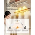 thumbnail image 3 of Led Under Cabinet Light, Under Counter Closet Lighting with Motion Sensor, USB Rechargeable Battery Operated Hill Corrugated Light for Kitchen （3 beads/15.74in）, 3 of 5