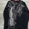 thumbnail image 2 of Camiseta de manga larga Y2K para hombre y mujer, camisa de cuello redondo de gran tamaño, ropa gótica informal, Tops, ropa de calle, 2 of 5