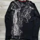 thumbnail image 2 of Camiseta de manga larga Y2K para hombre y mujer, camisa de cuello redondo de gran tamaño, ropa gótica informal, Tops, ropa de calle, 2 of 5