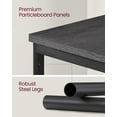 thumbnail image 3 of Side Tables Set of 2 Small End Table Nightstand for Living Room Bedroom Rectangle Misty Gray and Classic Black, 3 of 6