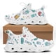 thumbnail image 1 of Yikeluo - Zapatillas deportivas de malla con cordones para mujer, diseño de herramientas médicas, plataforma, ligeras y cómodas, 1 of 6