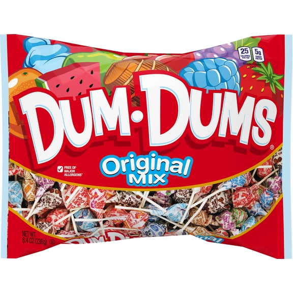 Dum Dums Original Mix Lollipops, 8.4oz Bag