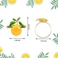 thumbnail image 1 of 12 Pieces Lemon Napkin Rings Summer Napkin Holders Tropical Fruit Napkin Buckle Decor for Summer Birthday Wedding Party, 1 of 5