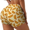 thumbnail image 2 of Kdxio Hot Dog 3 Print Workout Shorts for Women Seamless Soft Smooth Gym Yoga Scrunch Active Shorts, 2 of 5