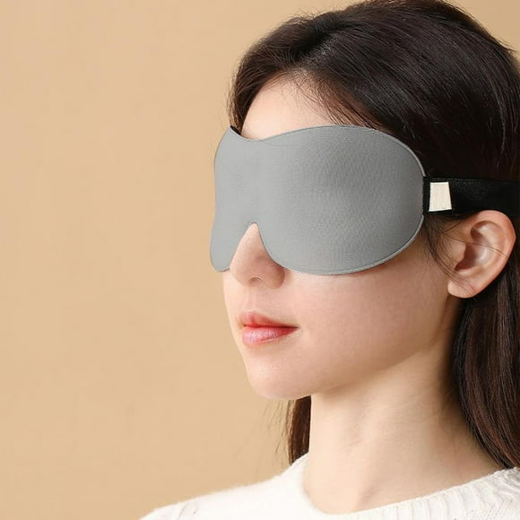 Máscara de ojos opaca para hombres y mujeres | Máscara de sueño contorneada amigable con las pestañas | Correa ajustable ultraligera | Bloquea la luz para viajes, siestas, descanso | Espuma suave de