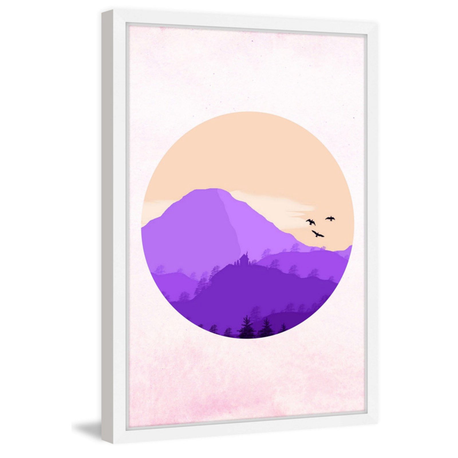 Marmont Hill "Purple Mountain" Framed Painting Print