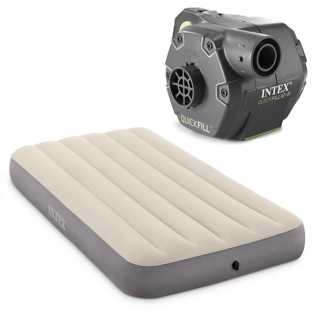 Intex Dura Beam 10" Air Mattress, with Builtin Pump, Twin Walmart