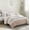 Blush, variant on King Size Bed In A Bag, King/Cal King Ruched Fur Down Alternative Comforter Set, Black Cotton Bedding Set,Polyester Bed Sheet Set, Household Supplies & Décor Bedding Bedding Sets
