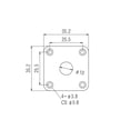 thumbnail image 3 of Placa de Jack para Guitarra Guyker GJ013 Acero Inoxidable Cromo Negro, 3 of 3
