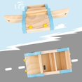 thumbnail image 4 of Pairpear Coche familiar de madera para muñecas Juguetes de madera Accesorios para muebles de casa de muñecas Juego para niños Juego de simulación preescolar Juguetes para vehículos Regalo para niños p, 4 of 5