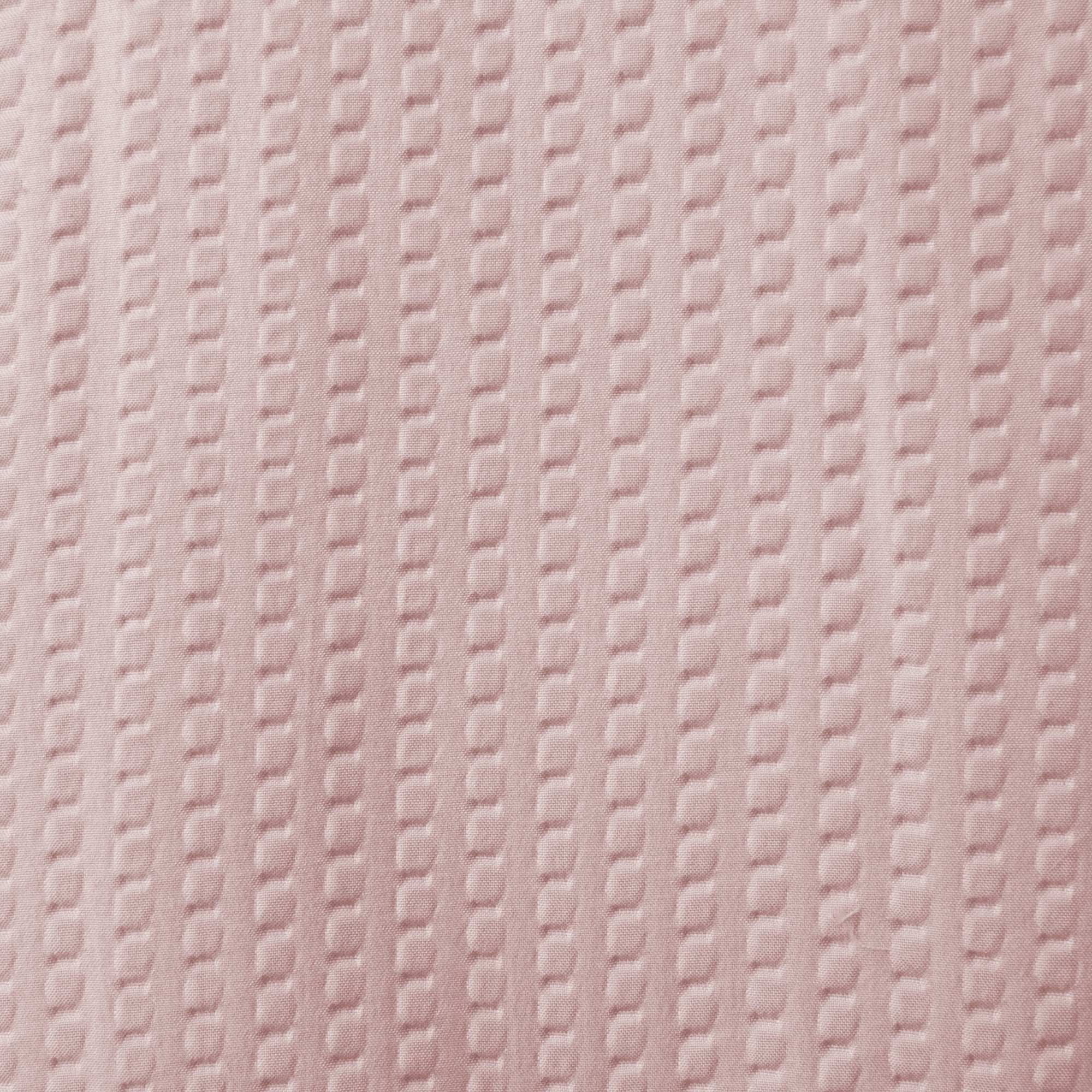 (3 pack) Mainstays Pearl Blush Water-Repellent Embossed Microfiber Fabric Shower Liner, 70" x 72"