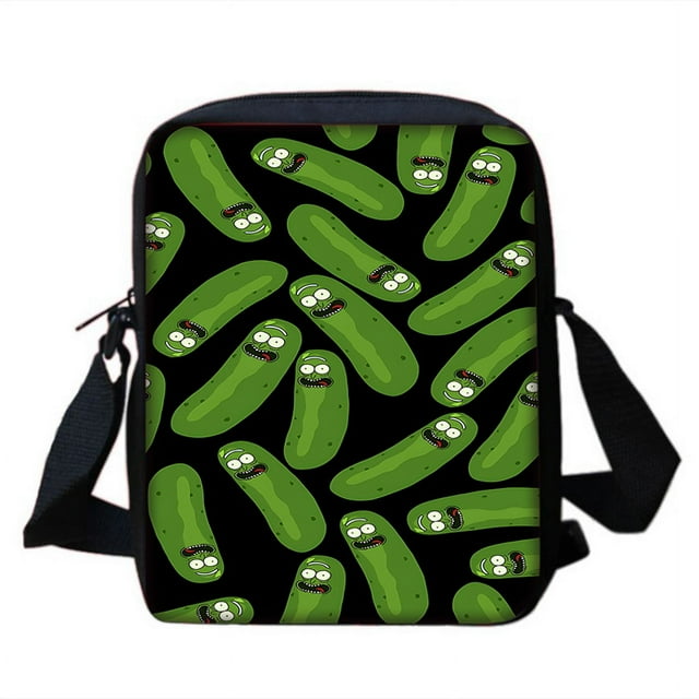 3 pcs set Funny M-mortys Cartoon R-ricks School Bag For Boy Girls with Shoulder Bags Pencil box Cartoon Backpack for Child