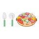 thumbnail image 2 of Juguete de pizza de madera, juego de rol educativo, accesorios de cocina, regalo artesanal. L, 2 of 9