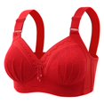 thumbnail image 4 of Sujetador sin aros y con fruncido fino para mujer: ropa interior cómoda con colección superior, nailon/spandex, tallas M-XXXXL, para todas las estaciones., 4 of 4
