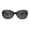 Pink Tortoise Black, variant on Womens Polarized Chic Narrow Butterfly Plastic Sunglasses All Black