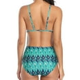 thumbnail image 4 of Women‘s One Piece Swimsuits Tummy Control Bathing Suit Vintage Print Monokini Swimwear, 4 of 5
