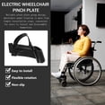 thumbnail image 4 of Luxshiny Wheelchair Footrest Fixing Mount Black Pa Material Reliable Replacement Accessory, 4 of 8