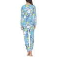 thumbnail image 2 of Suhoaziia Sleepwear for Women Nightgown Skin Friendly Comfortable Pajama Lingerie Size 4XL,Easter Egg Hare Scoop Neck Full-length Clothing for Easter Gift, 2 of 4