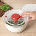 thumbnail image 2 of Sur La Table Kitchen Essential 6.3 Qt Salad Spinner, Fruit Wahser, Fruit Washing Bowl with Strainer, Vegertable Cleaner, Salad Cleaner, Lettuce Washer Red, 2 of 3