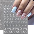 thumbnail image 2 of Pegatinas de uñas BMKKOT Heart 3D autoadhesivas para San Valentín, 8 unidades, 2 of 9
