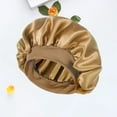 thumbnail image 4 of zobvuyeg Satin Bonnet Satin Bonnet,Hair Bonnets for Curly Hair Sleeping for Women Satin Sleep Cap, Sleep Bonnets for Men Curly Hair,Satin Bonnet with Elastic Soft Band Big Bonnet, 4 of 6