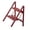 red, variant on Flexible 2.2kg Mild Steel Bending Stool Not Slip Compact Step Ladder for Cleansing Maintenance Tasks