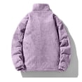 thumbnail image 4 of Men's Corduroy Puffer Jacket Zip Up Stand Collar Vintage Padded Warm Fall Winter Casual Outerwear with Pockets, 4 of 8