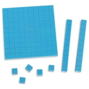 Learning Resources Base Ten Blocks Smart Pack, Classroom Accessories, Early Math Skills, 121 Pieces, Ages 6,7,8+