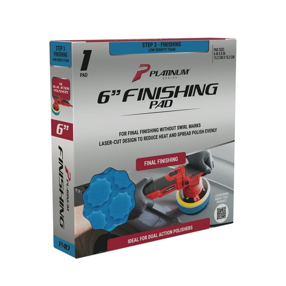Platinum Series Dual Action Polisher Finishing Pad, 6 inch, 1 Pad