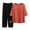 Orange, variant on JHLZHS Womens Dress Women Cotton Li Nen Suit Fashion Comfortable Short Sleeve and Long Pants Solid Color Top Pants Red Dresses for Women Beach Dress